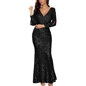 Gorgeous Black Sequin Dress